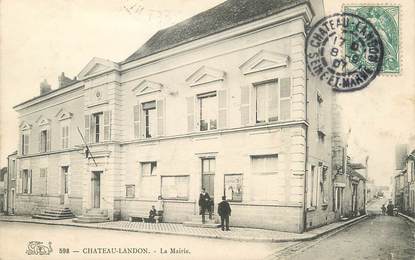 / CPA FRANCE 77 "Château Landon, la mairie"