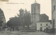 06 Alpe Maritime / CPA FRANCE 06 "Saint Cézaire, la place" / FONTAINE
