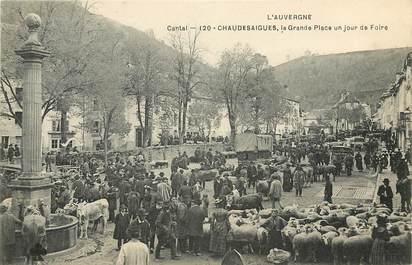 CPA FRANCE 15 "Chaudesaigues, jour de Foire"