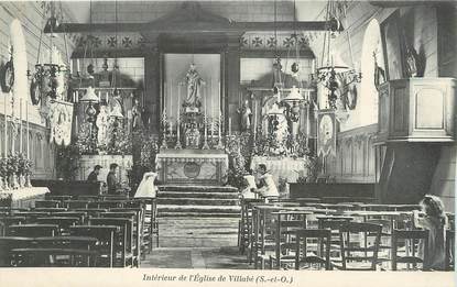 / CPA FRANCE 91 "Intérieur de l'église de Villabé"