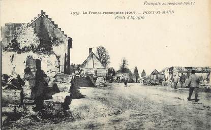 / CPA FRANCE 02 "Pont Saint Mard, route d'Epargny"