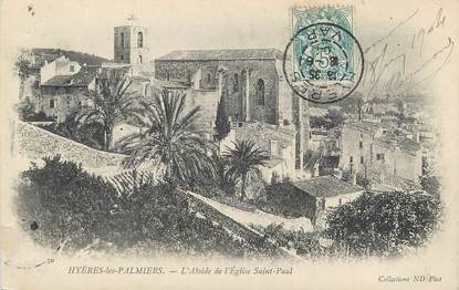 / CPA FRANCE 83 "Hyères Les Palmiers, l'abside de l'église Saint Paul"