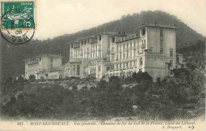 / CPA FRANCE 83 "Hyères, Mont des Oiseaux, vue générale, chemins de fer du Sud de la France"