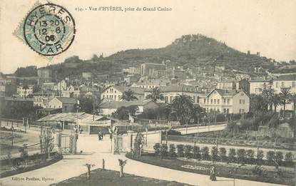 / CPA FRANCE 83 "Vue d'Hyères, prise du Grand Casino"