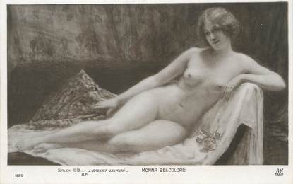 / CPA NU / SALON 1912 Nr 1250 "L. Gallet Levadé, Monna Belcolore"