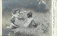 / CPA NU / SALON DE 1906 nr 1089 dt "Roland et les Nymphes dans les jardins de la Fée Falérine par A. Plauzeau"