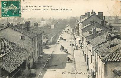 CPA FRANCE 15  "Aurillac, route d'Arpajon et quartier de l'Abattoir"