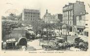 92 Haut De Seine / CPA FRANCE 92 "Asnières, la place Nationale et le marché"