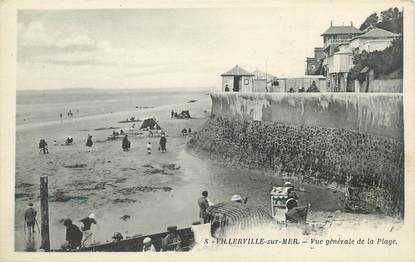 / CPA FRANCE 14 "Villerville sur Mer, vue générale de la plage"