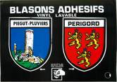 24 Dordogne / CPM FRANCE 24 "Piegut Pluviers" / BLASON ADHESIF