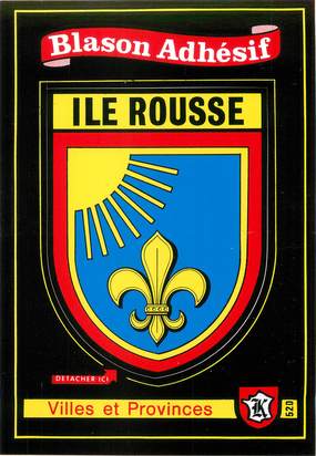 / CPM FRANCE 20 "Ile Rousse" / BLASON ADHESIF