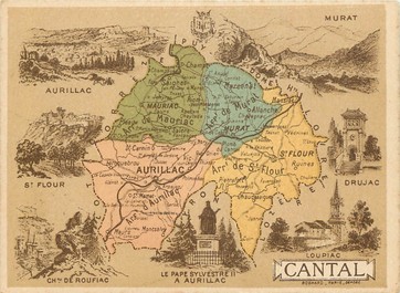 CHROMO FRANCE 15  / Département du cantal