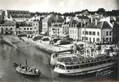 56 Morbihan / CPSM FRANCE 56 "Belle Isle en Mer, le Palais, les hôtels du port" / BATEAU