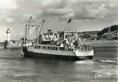 / CPSM FRANCE 56 "Belle Isle en Mer, le Palais, départ du Belle Isle" /  BATEAU