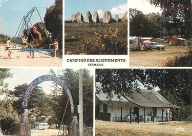 / CPSM FRANCE 56 "Carnac, le camping de Kermario"