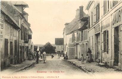 CPA FRANCE 77 "Coupvray, la grande rue"