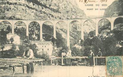 / CPA FRANCE 06 "Pont du Loup, ligne du Sud"