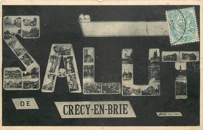 CPA FRANCE 77 "Salut de Crécy en Brie"