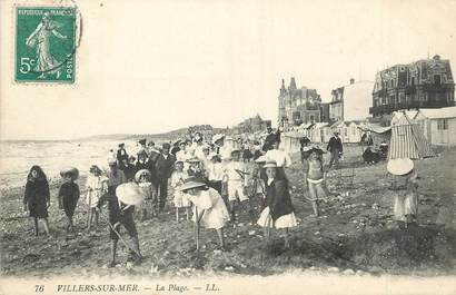 / CPA FRANCE 14 "Villers sur Mer, la plage "