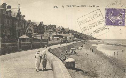 / CPA FRANCE 14 "Villers sur Mer, la digue"