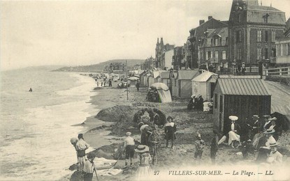 / CPA FRANCE 14 " Villers sur Mer, la plage "