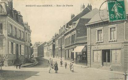 / CPA FRANCE 02 "Rozoy sur Serre, rue de Paris"