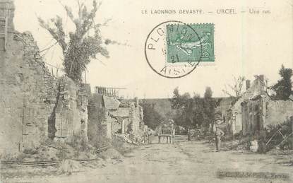 / CPA FRANCE 02 "Urcel, une rue"