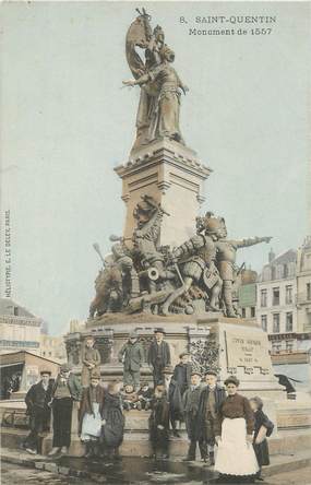 / CPA FRANCE 02 "Saint Quentin, monuemnt de 1557"