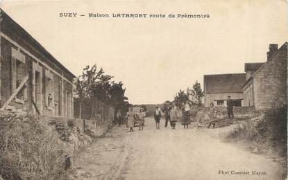 / CPA FRANCE 02 "Suzy, maison Latarget, route de Prémontré"