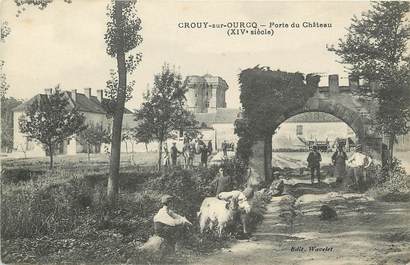 CPA FRANCE 77 "Crouy sur Ourcq, porte du chateau"