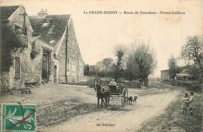 / CPA FRANCE 02 "Le Grand Rozoy, route de Courdoux, ferme cailleux"