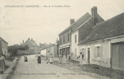 / CPA FRANCE 02 "Coulonges en Tardenois, rue de la fontaine Péleuse"