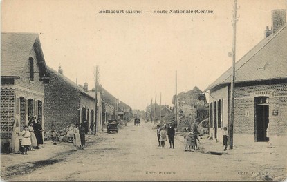 / CPA FRANCE 02 "Bellicourt, route Nationale"