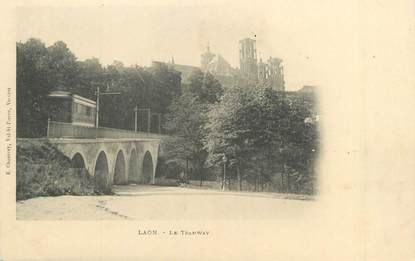 / CPA FRANCE 02 "Laon, le Tramway"