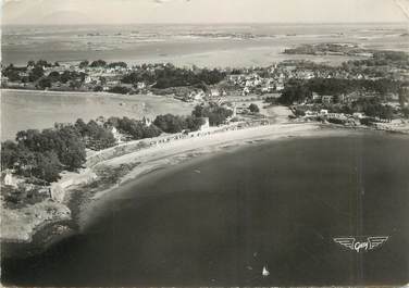 / CPSM FRANCE 56 "L'Isle aux Moines, plage du Drenn et le Bourg"