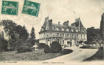 CPA FRANCE 77 "Cesson, Chateau de Saint Leu"