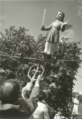 / CPSM FRANCE 56 "Guern, le pardon de Quelven, l'arrivée de l'ange"