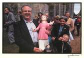 56 Morbihan / CPSM FRANCE 56 "Guern, pardon de Quelven, Jean Le Pen et l'Ange"