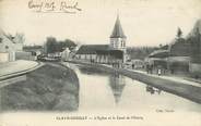 77 Seine Et Marne CPA FRANCE 77 "Claye Souilly, L'Eglise et le canal de l'Ourcq"