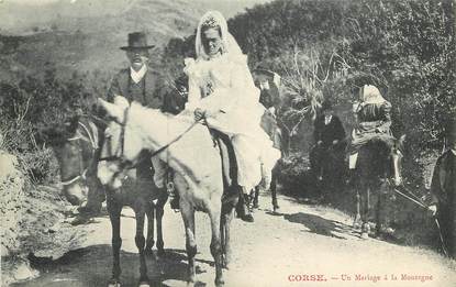 CPA FRANCE 20 "Corse, Mariage à la Montagne"