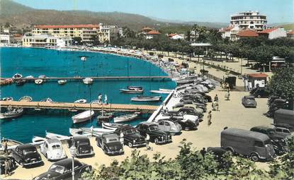 / CPSM FRANCE 83 "Sainte Maxime sur Mer, le port et la plage"