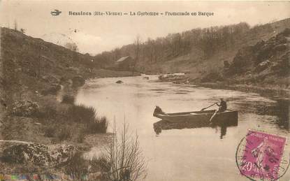 / CPA FRANCE 87 "Bessines, La Gartempe, promenade en barque"