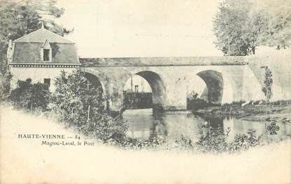 / CPA FRANCE 87 "Magnac Laval, le pont"