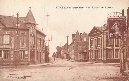 / CPA FRANCE 76 "Yerville, route de Rouen"