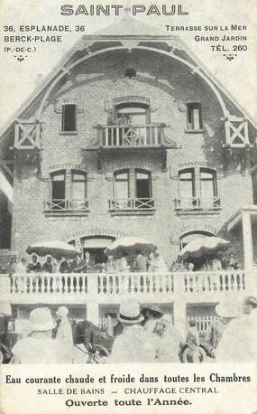 / CPA FRANCE 62 "Berck Plage, Saint Paul"