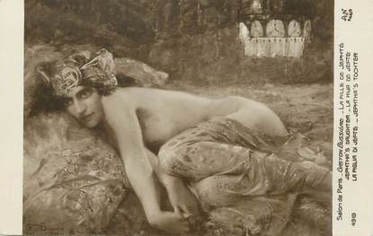 / CPA NU / SALON DE PARIS nr 4919 "Gaston Bussière, la fille de Jephté"