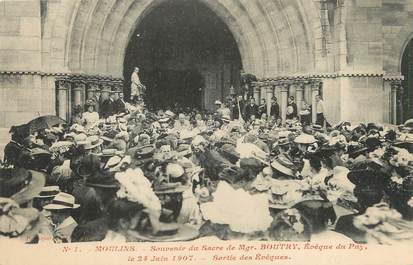 / CPA FRANCE 03 "Moulins, souvenir du Sacre de Mgr Boutry, le 24 juin 1907"