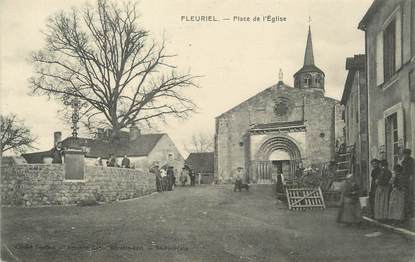 / CPA FRANCE 03 "Fleuriel, place de l'église"