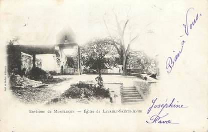 / CPA FRANCE 03 "Environs de Montluçon, église de Lavault Sainte Anne"