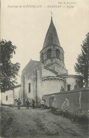 / CPA FRANCE 03 "Environs de Pourçain, Bransat, église"